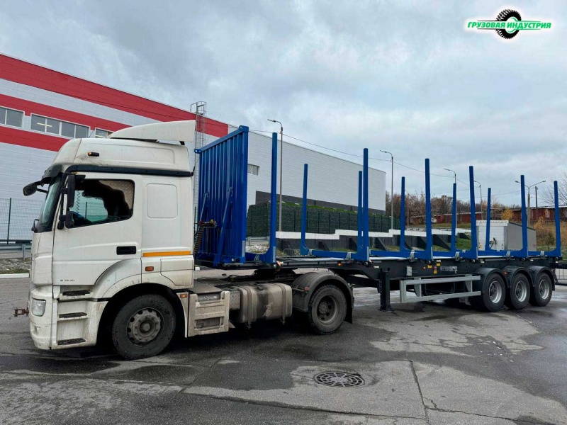 Отгрузка полуприцепа сортиментовоза (лесовоза) Тонар L3 9445 в г. Пермь Отгрузка полуприцепа сортиментовоза (лесовоза) Тонар L3 9445 в г. Пермь